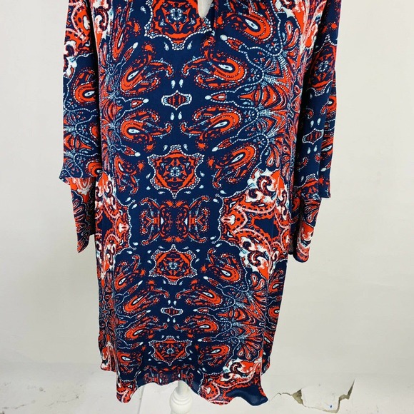 Parker Cold Shoulder Abstract Shift Dress Small - Picture 3 of 7
